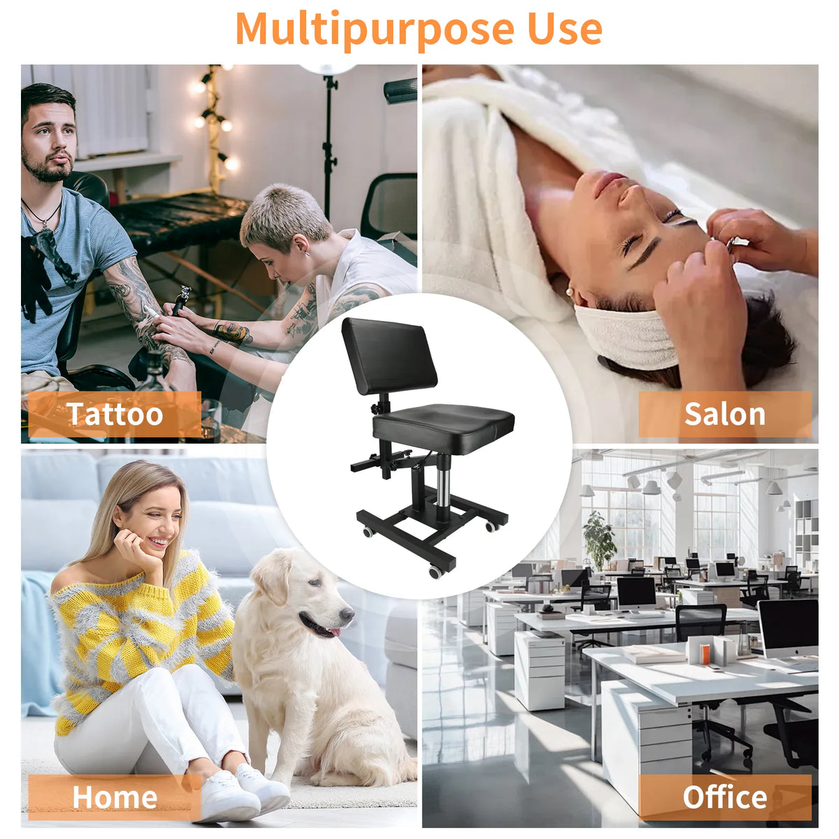 TAIDU Flash Sale New Upgraded Pneumatic Tattoo Chair Liftable