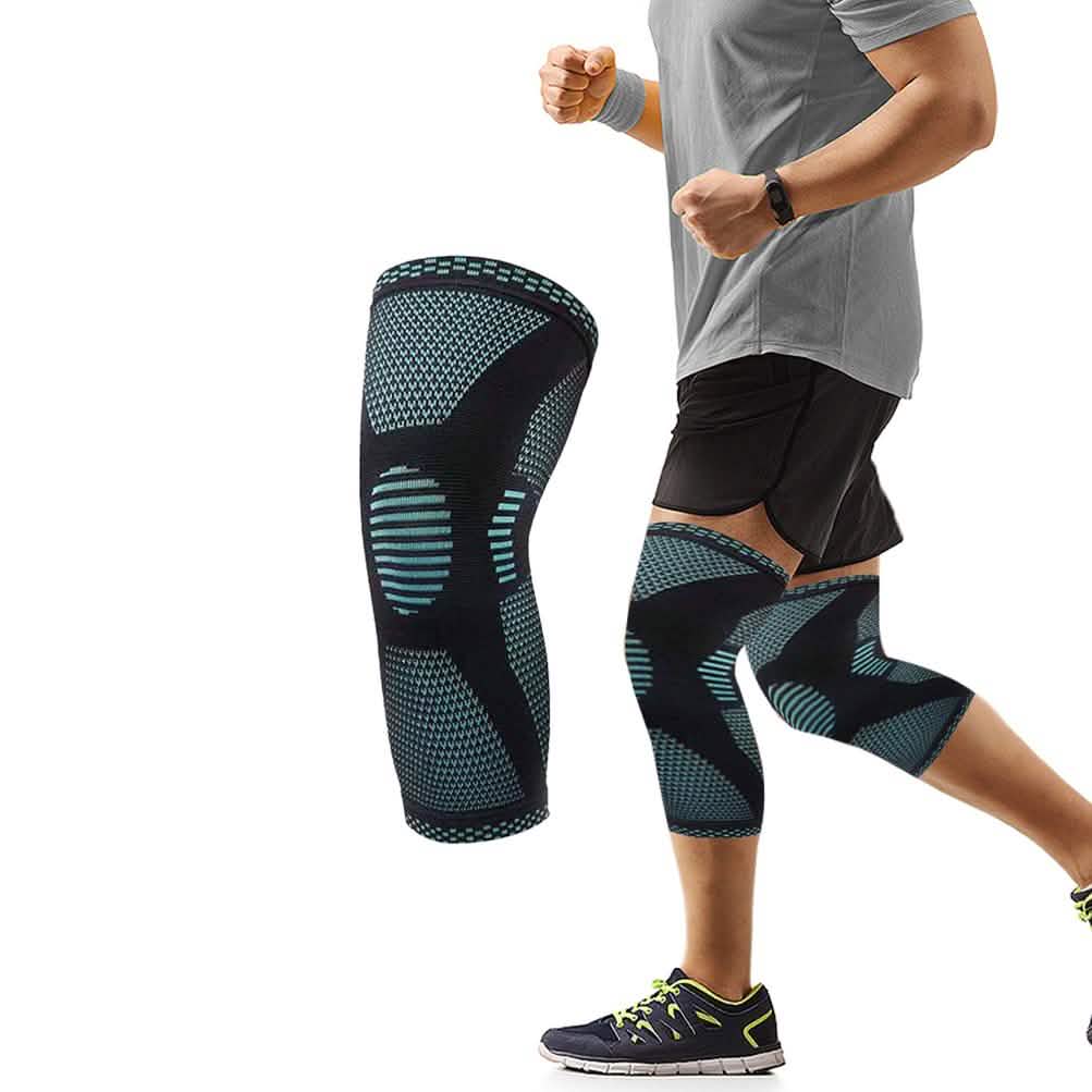 1-Pair: Support And Recover Knee Compression Sleeve Brace With Gel Grip