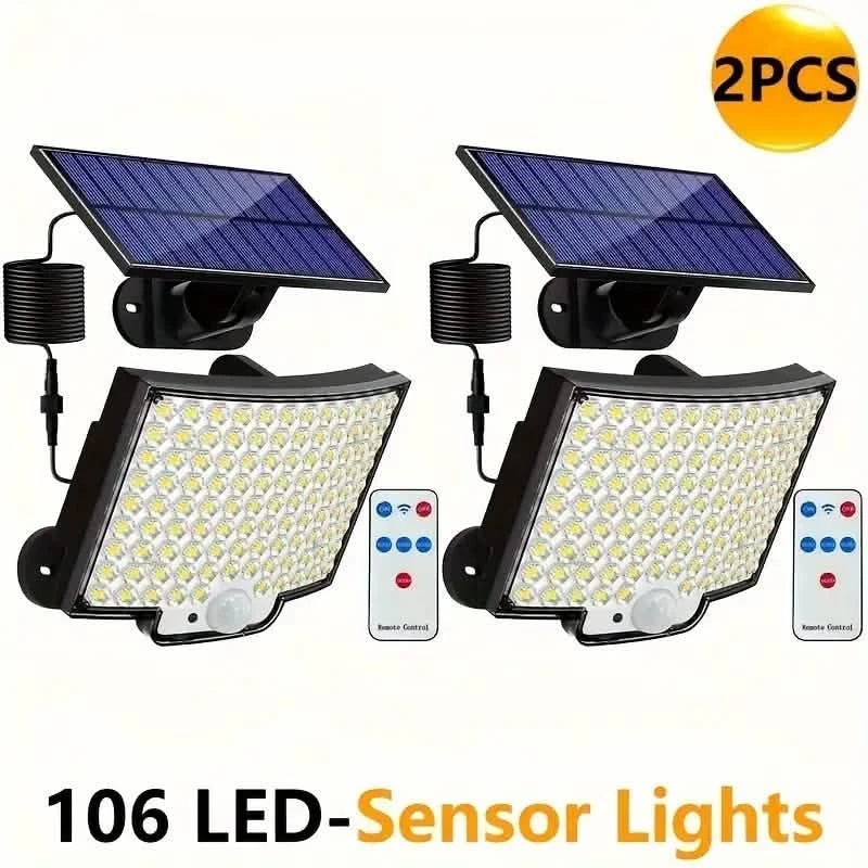 106 LED Security Lamp Dusk To Dawn 270° Wide Angle Outdoor Lighting