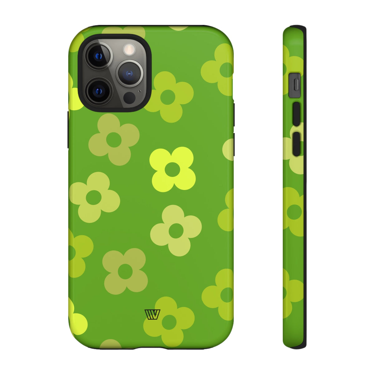 GREEN RETRO FLOWERS | Tough Phone Case