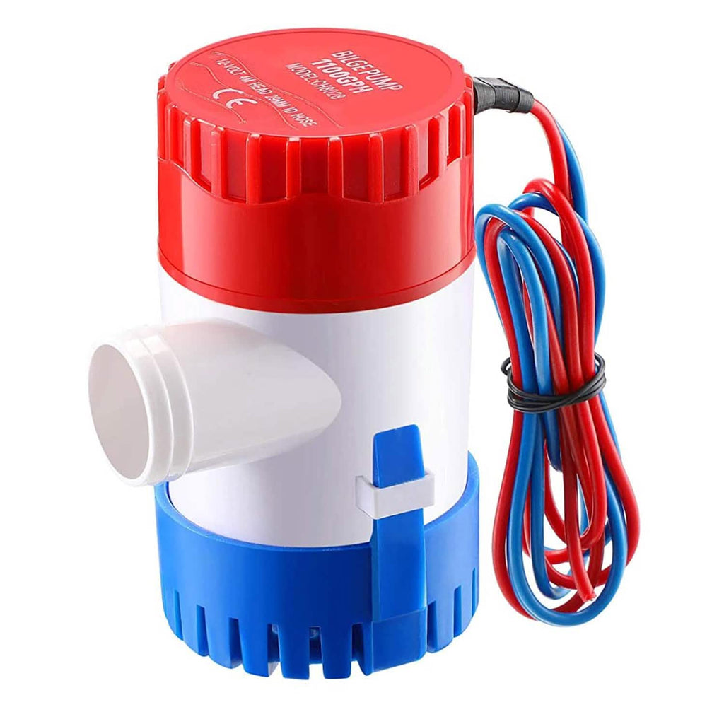 12V 1100GPH Submersible Marine Boat Bilge Non-Automatic Electric Water Pump