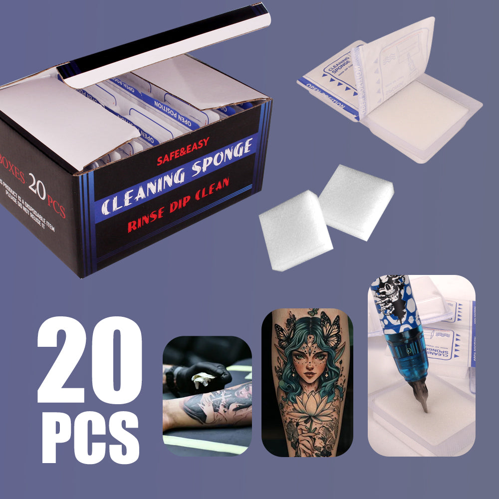 Tattoo Dip Foam – 20Pcs Disposable Rinse Cups for Cartridge Needles