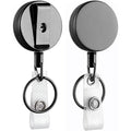 2-Pack: Heavy Duty Retractable Badge Holder Reel