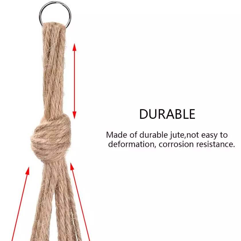 2-Pack: Indoor Outdoor Hanging Pot Rope Net Macrame Plant Hanger