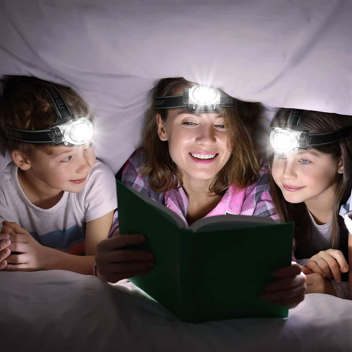 2-Pack: LED Headlamp with 4 Mode Settings