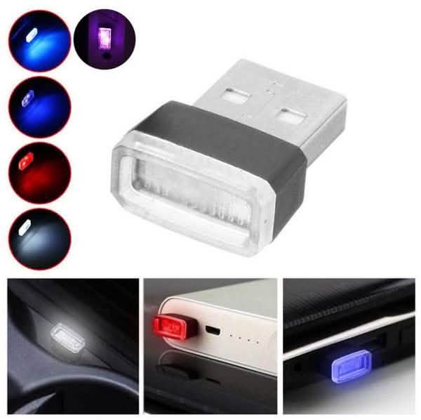2-Pack: LED Mini Light Car Interior Wireless Atmosphere Light