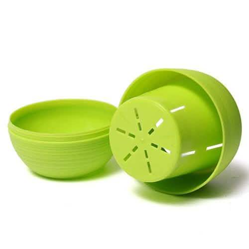 2-Pack: Plastic Plant Flower Pots