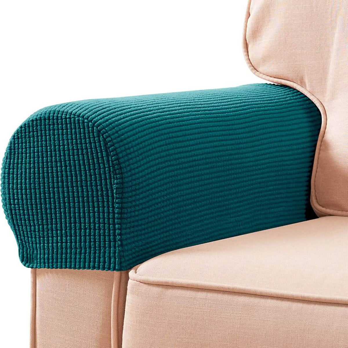 2-Piece: Jacquard Sofa Armrest Slipcover