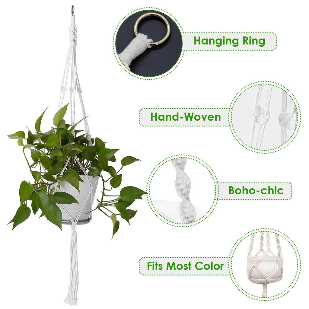 2-Piece: Plant Hanger Flowerpot Net Bag