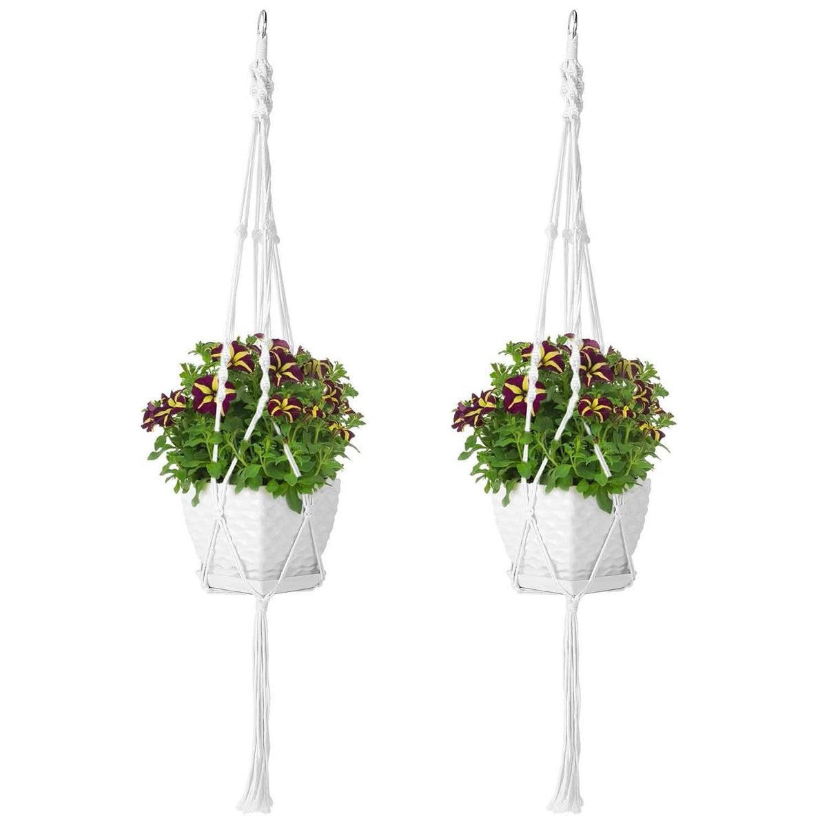 2-Piece: Plant Hanger Flowerpot Net Bag