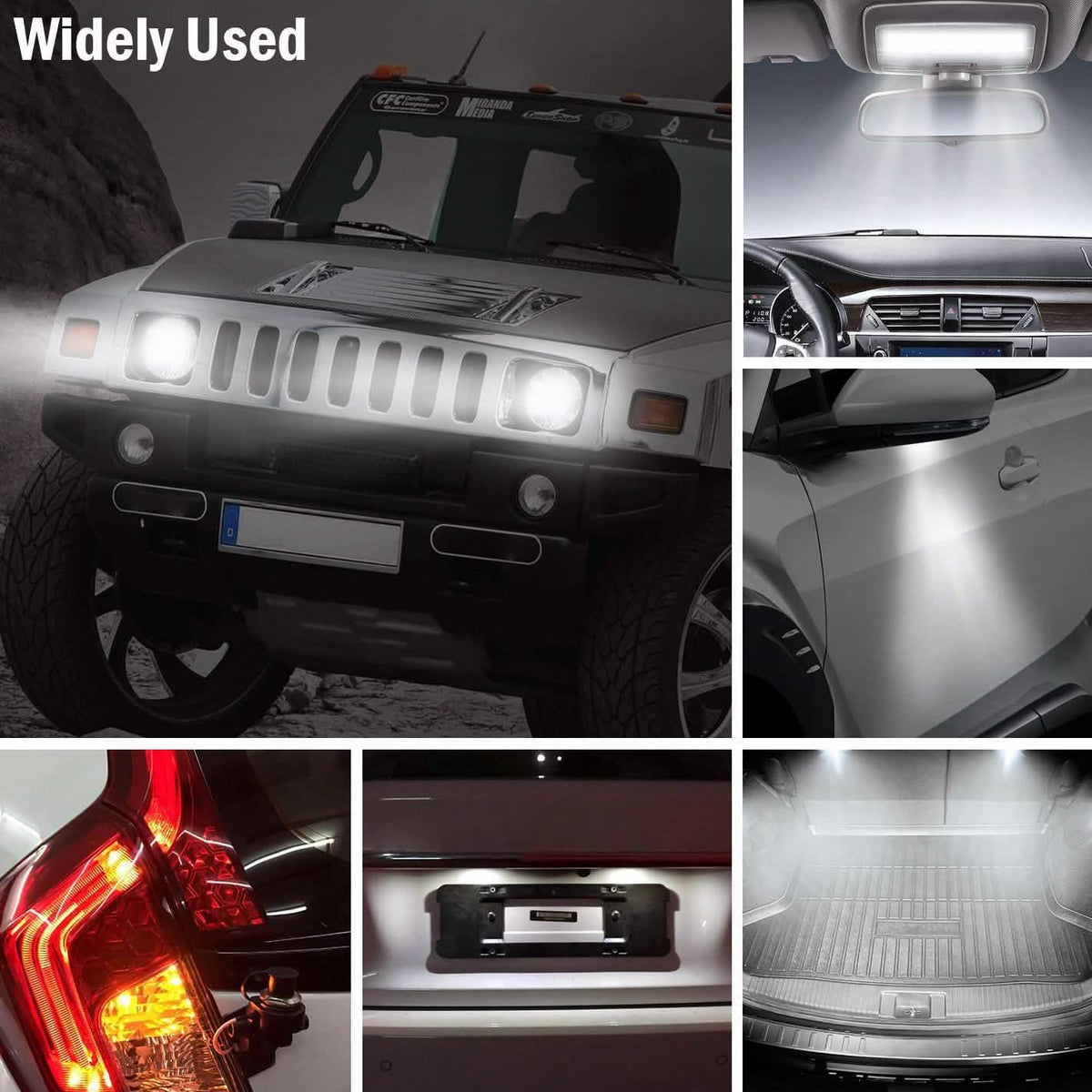20-Piece: LED Car Light Bulbs