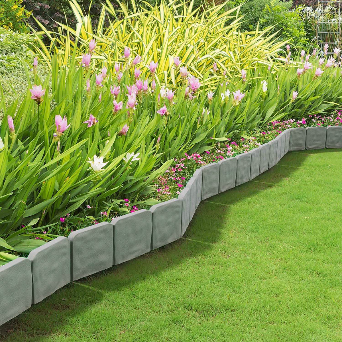 20-Pieces: Plastic Cobbled Stone Effect