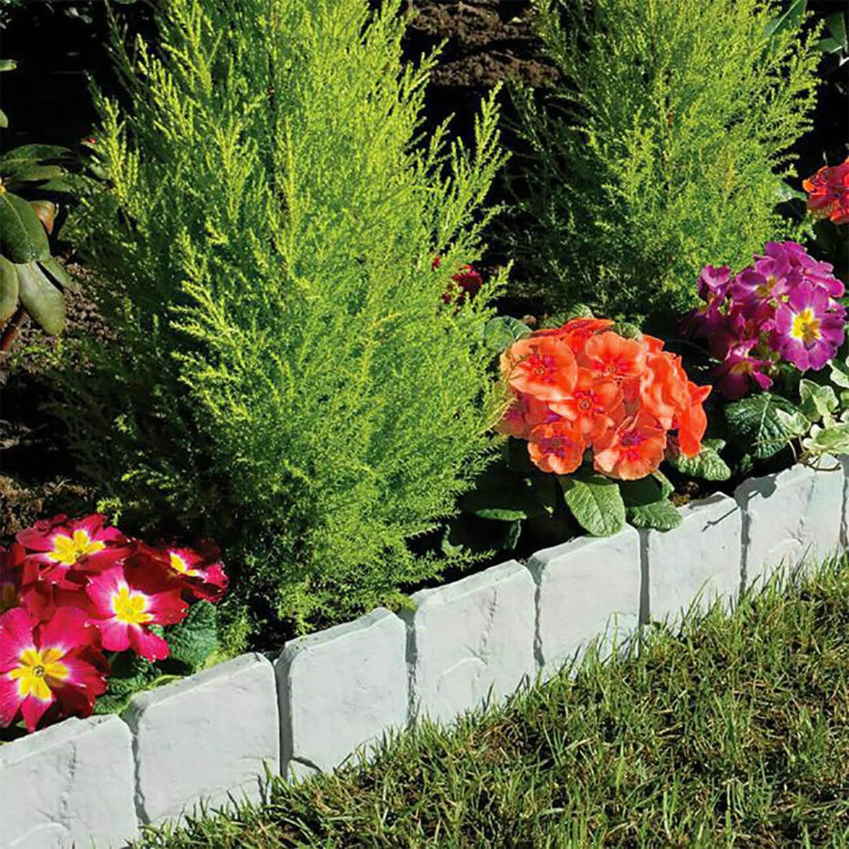 20-Pieces: Plastic Cobbled Stone Effect