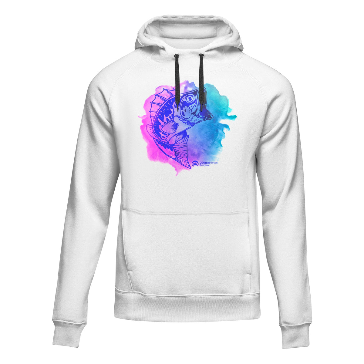 Watercolor Fishing Unisex Hoodie