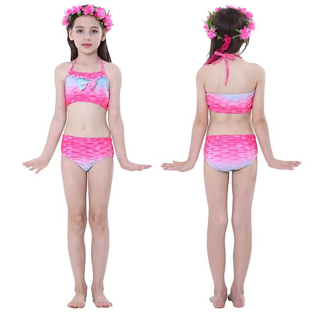 3-Piece: Girls Swimwear Bikini Set