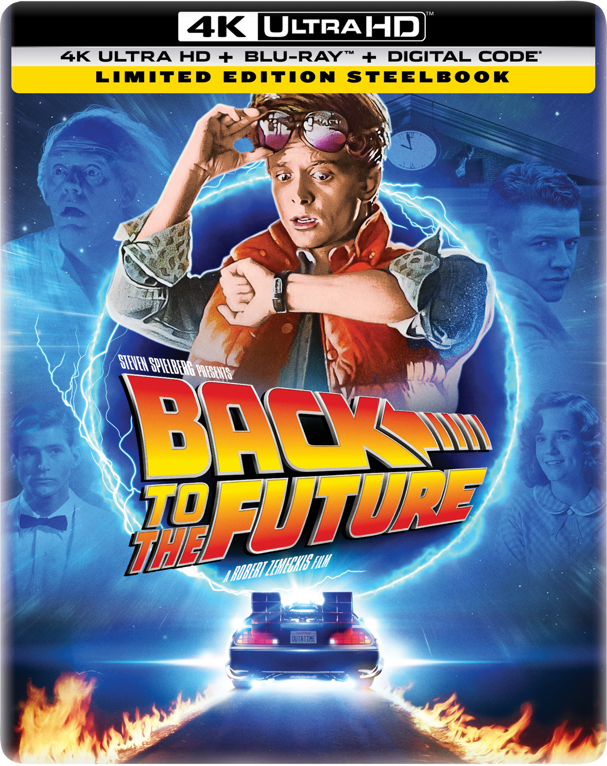 Back to the Future Limited Edition Steelbook (4K Ultra HD + Blu-ray™ + Digital Code) [2025]