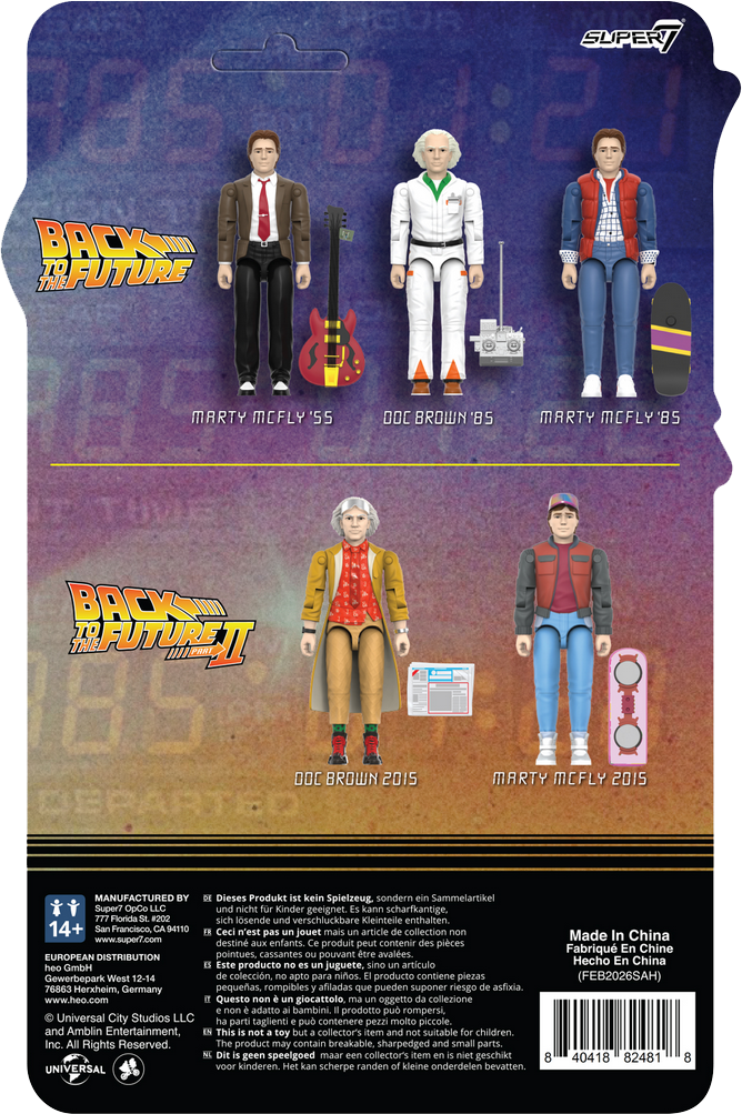 ReAction Back to the Future Part II ReAction+ Wv2 Marty McFly 2015 3¾-inch Retro Action Figure