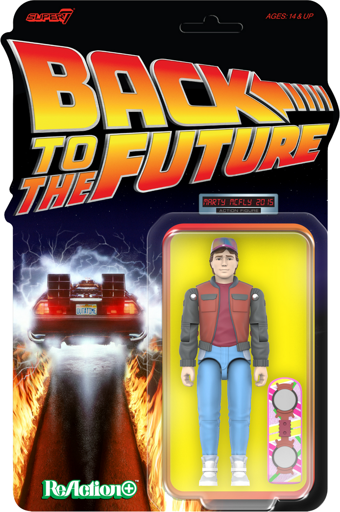 ReAction Back to the Future Part II ReAction+ Wv2 Marty McFly 2015 3¾-inch Retro Action Figure
