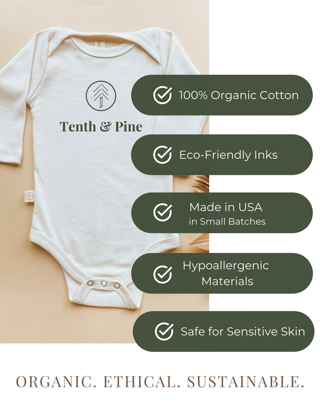 Locally Grown Organic Bodysuit Long Sleeve