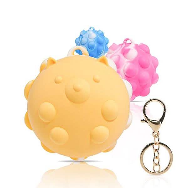 3D Pop Ball Fidget Toy Keychain Stress Reliever For Children and Adults