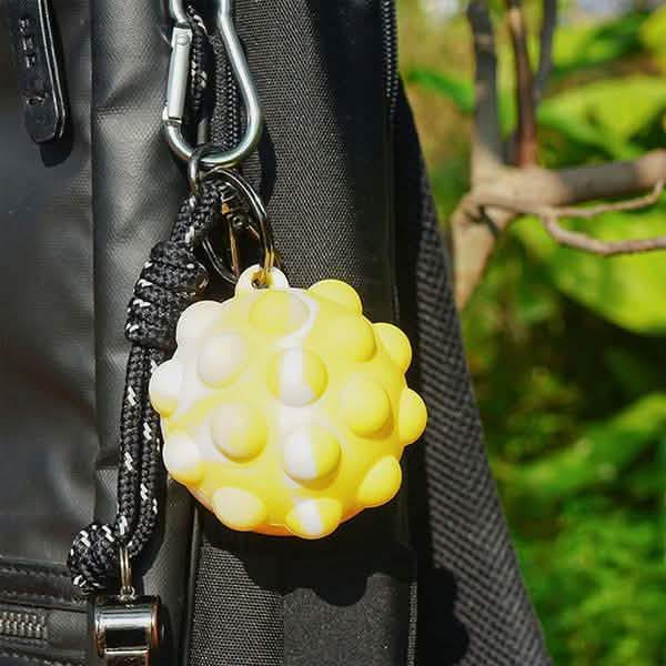 3D Pop Ball Fidget Toy Keychain Stress Reliever For Children and Adults