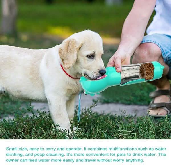 4-in-1 Portable Dog Water Bottle Dispenser