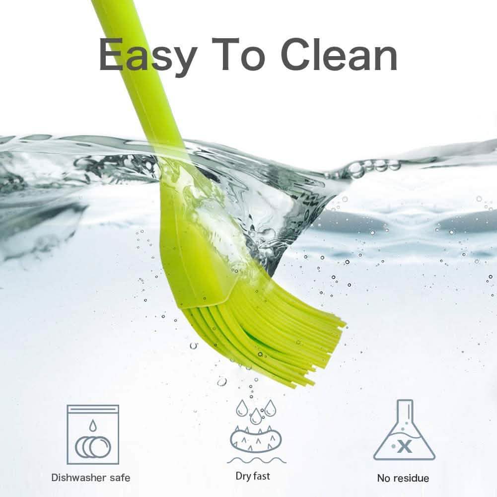 4-Pack: Silicone Basting Pastry Brush