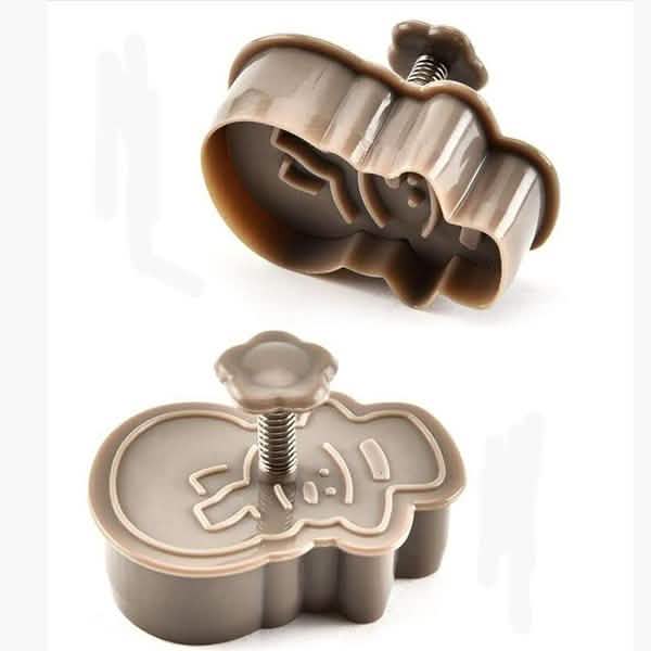 4-Piece: Plastic Cookie Baking Moulds