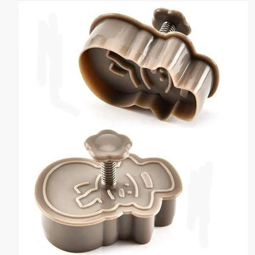 4-Piece: Plastic Cookie Baking Moulds
