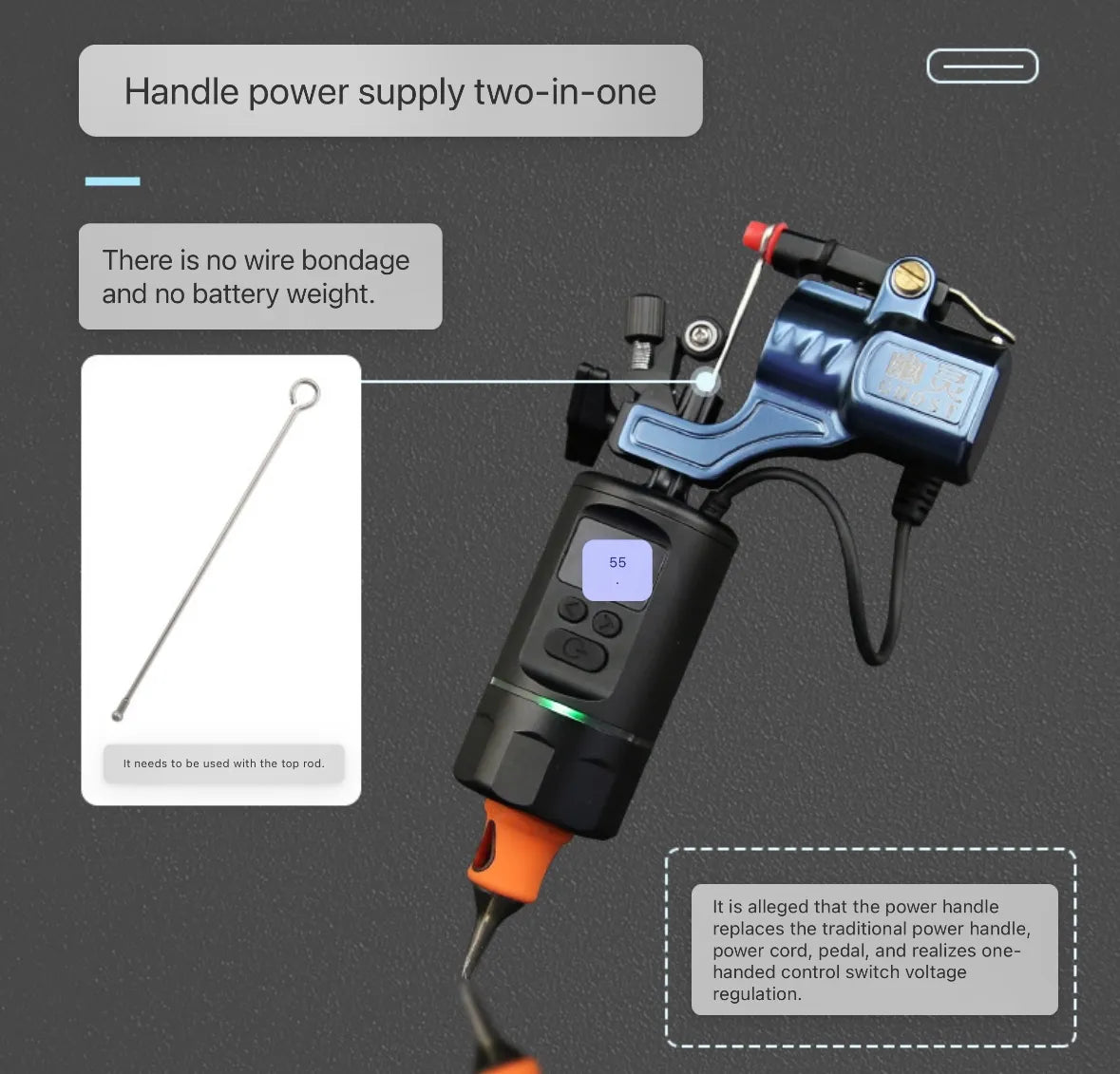 Multi-functional portable charging hand-held handle