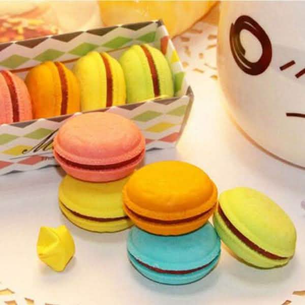5-Pack: Macaron Erasers