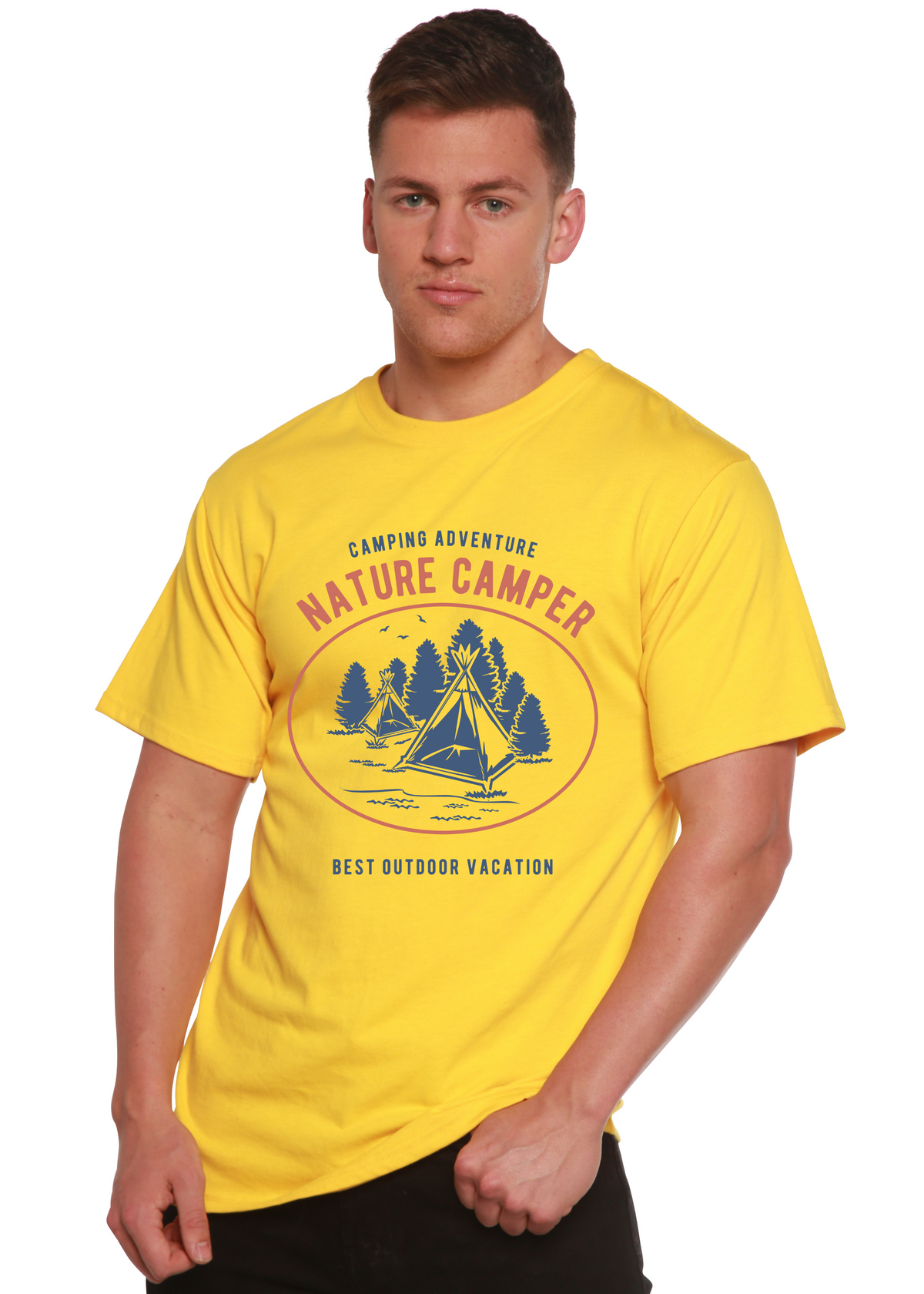 Nature Camper Spun Bamboo® Men's Bamboo Viscose/Organic Cotton Short Sleeve Graphic T-Shirt