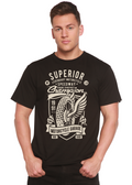 Superior Motorcycle Spun Bamboo® Men's Bamboo Viscose/Organic Cotton Short Sleeve Graphic T-Shirt