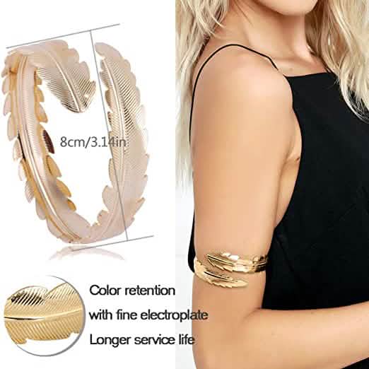 6-Piece: Women's Arm Band Cuff Bracelet