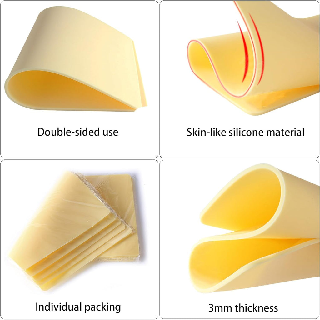 INKLESS | 3mm 8x12" Fake Skin | Premium Tattoo Practice Skins