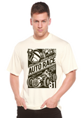 Auto Race Men's Bamboo Viscose/Organic Cotton Short Sleeve Graphic T-Shirt