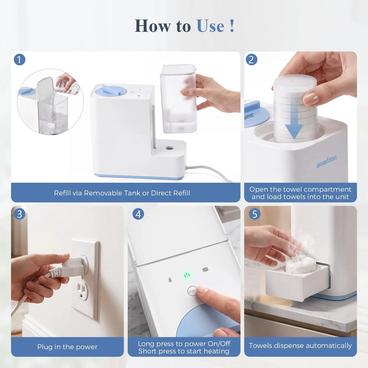 Momfann Instant hot towel machine