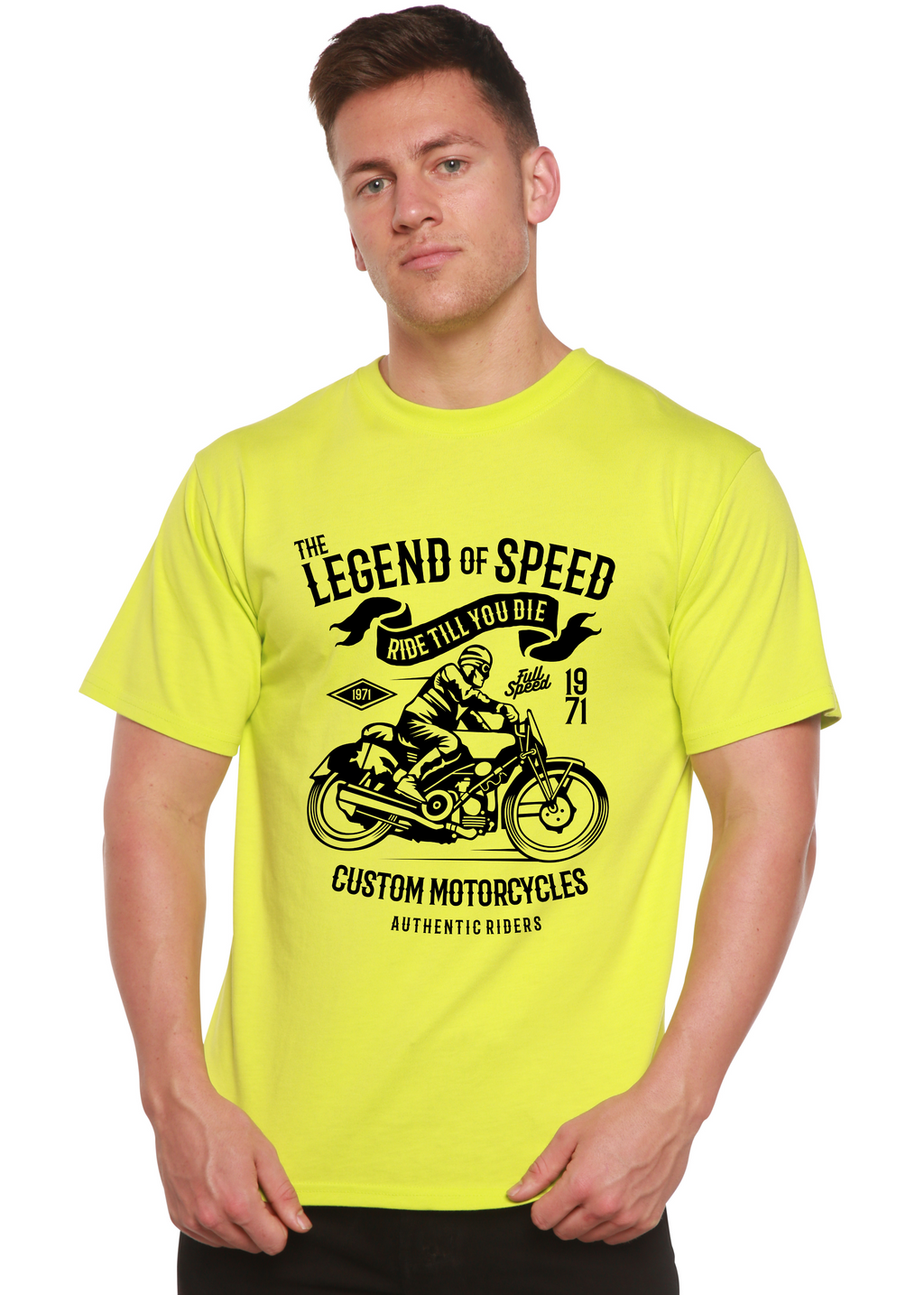 The Legend of Speed Spun Bamboo® Men's Bamboo Viscose/Organic Cotton Short Sleeve Graphic T-Shirt