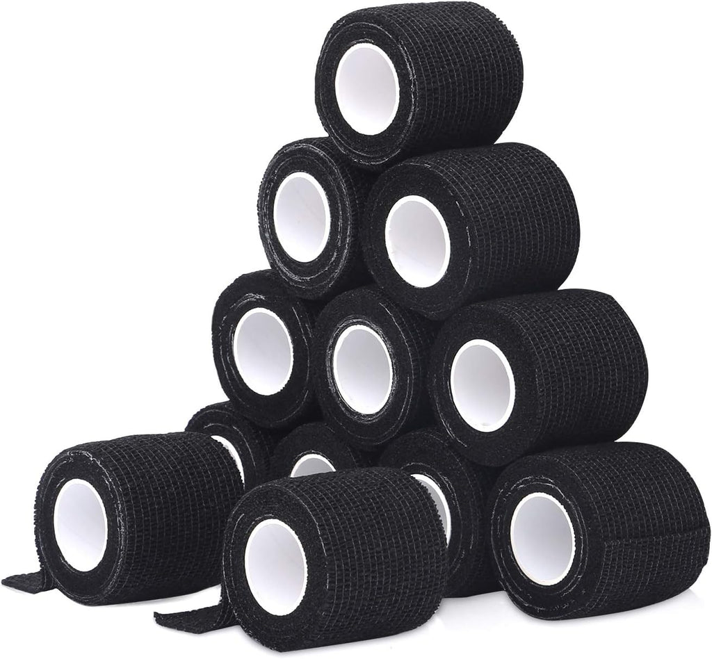 Self Adherent Cohesive Bandages Wrap 2" x 5 Yards, 12 Rolls