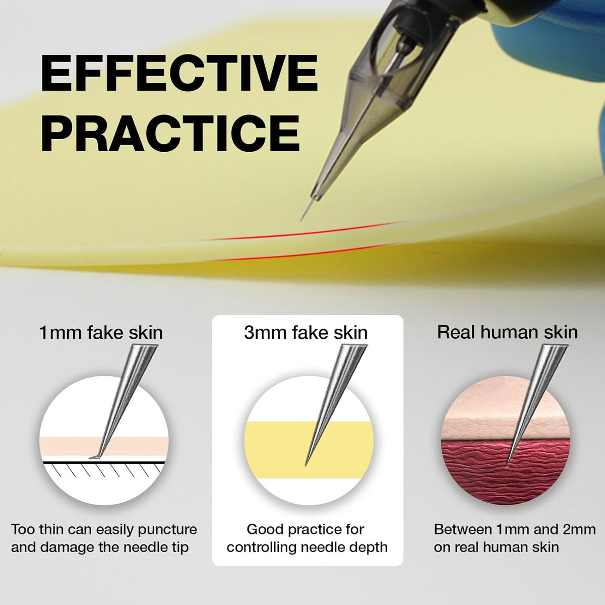 INKLESS | 3mm 8x12" Fake Skin | Premium Tattoo Practice Skins