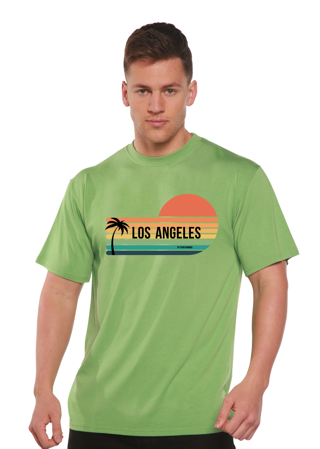 Los Angeles Spun Bamboo Unisex Bamboo Viscose/Organic Cotton Short Sleeve Graphic T-Shirt