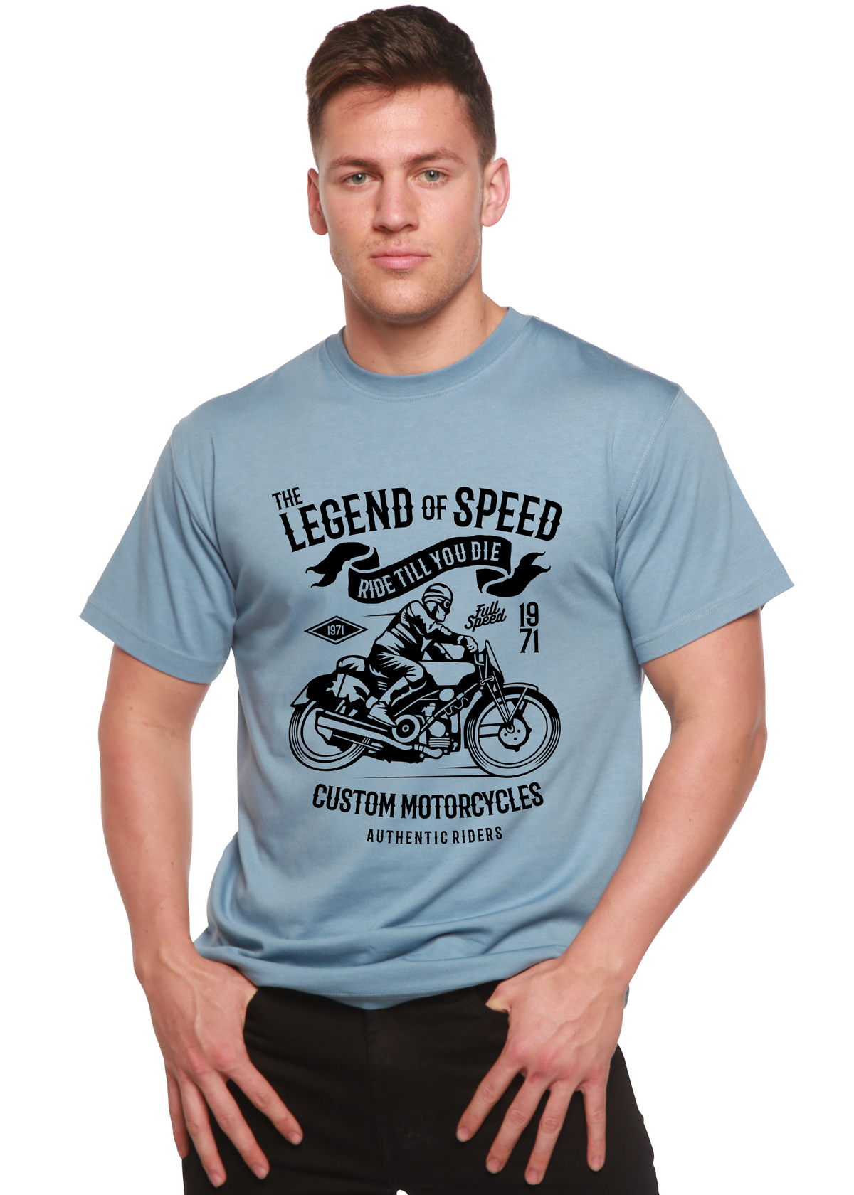 The Legend of Speed Spun Bamboo® Men's Bamboo Viscose/Organic Cotton Short Sleeve Graphic T-Shirt