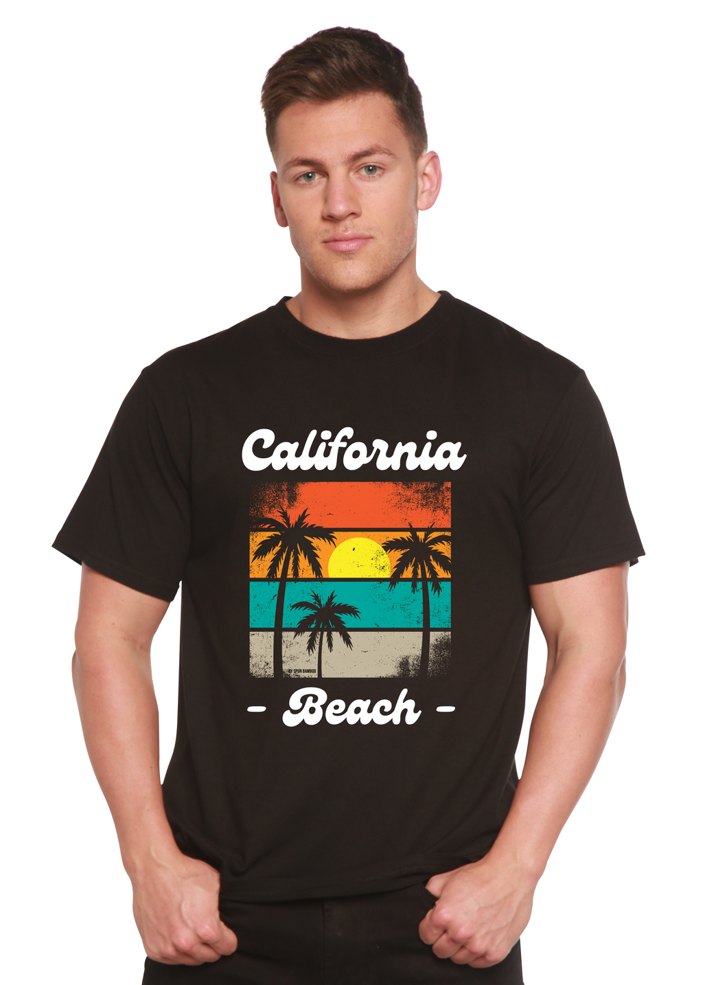 California Beach Unisex Bamboo Viscose/Organic Cotton Short Sleeve Graphic T-Shirt