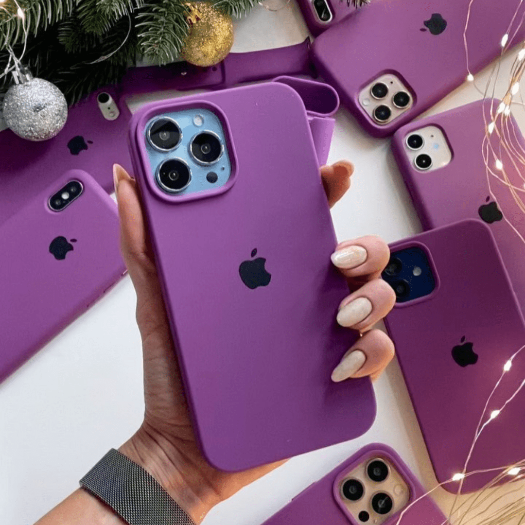 iPhone Silicone Case (Eggplant)
