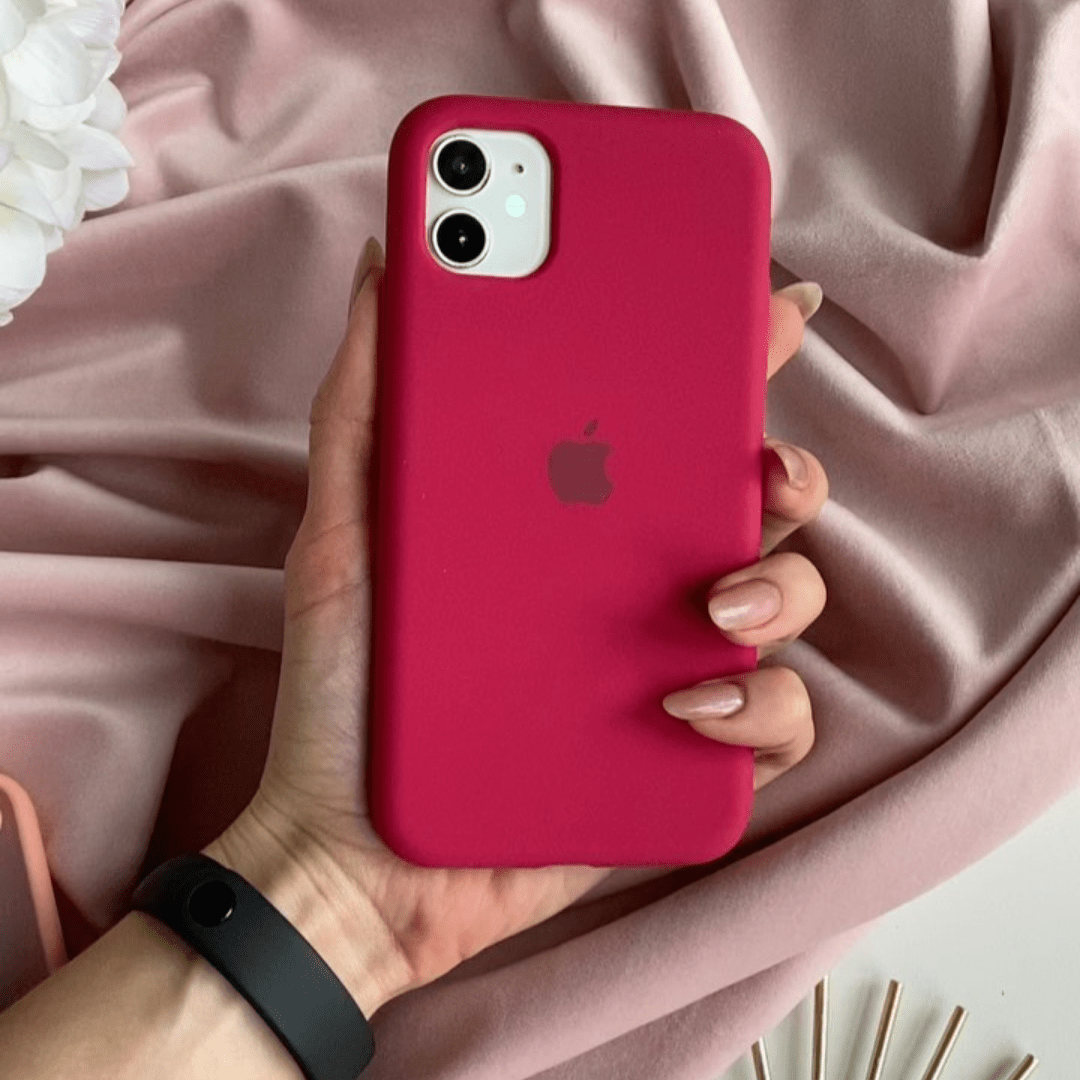 iPhone Silicone Case (Rose Red)