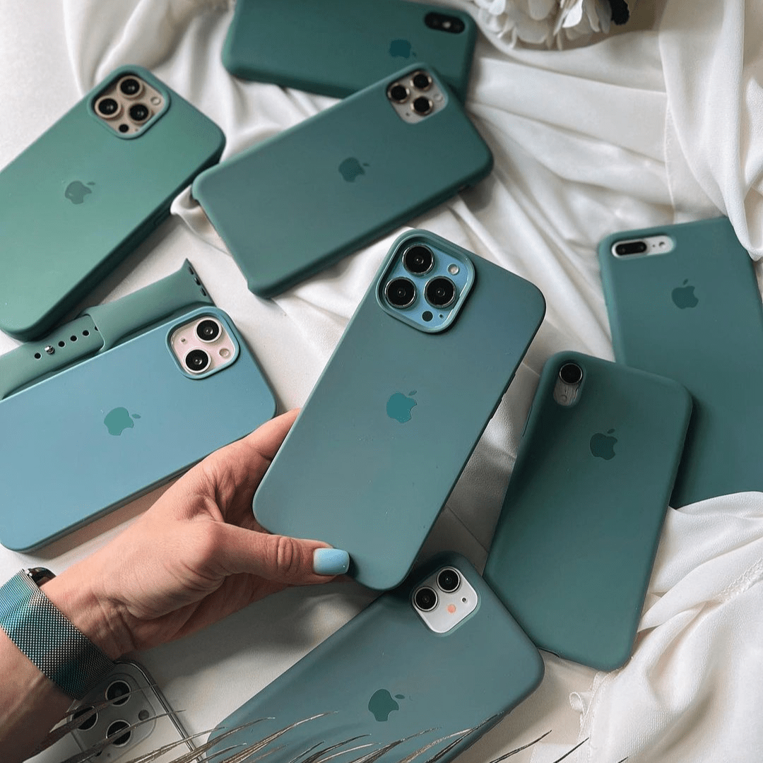 iPhone Silicone Case (Pine Green)
