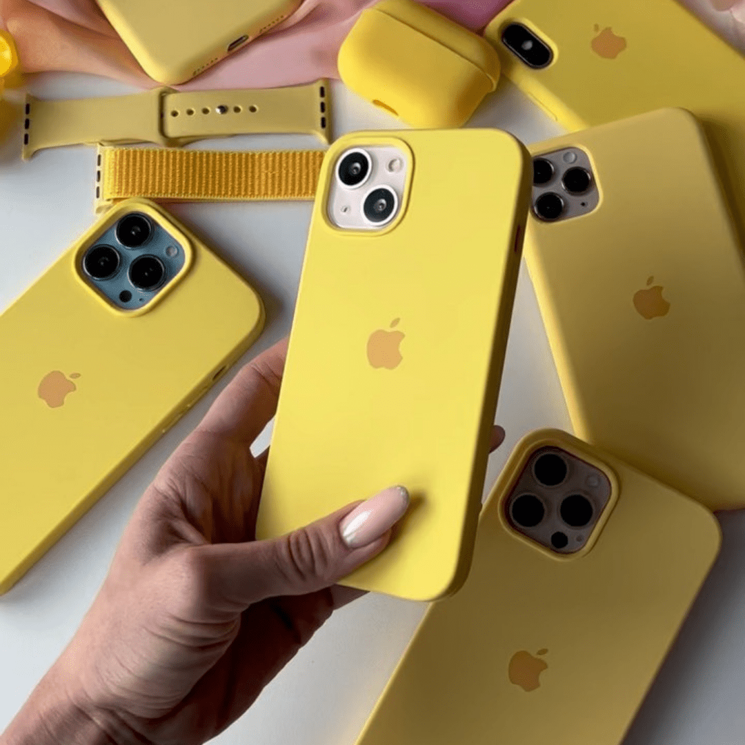 iPhone Silicone Case (Yellow)