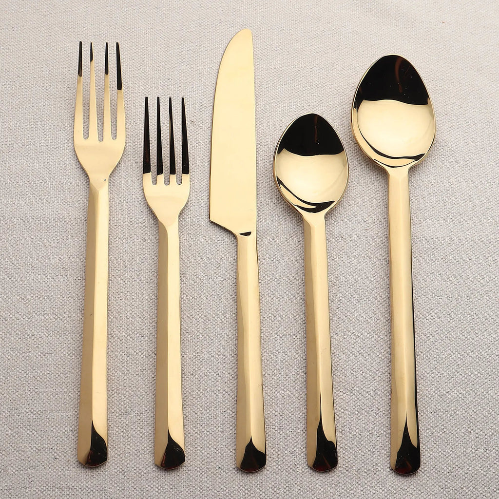 Ariella PVD 5 Pc. Flatware Set