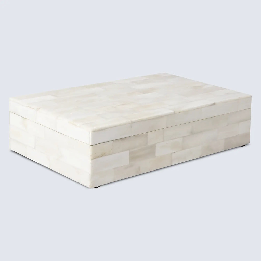 Decorative Box White Bone Inlay Collection White 8 Sizes