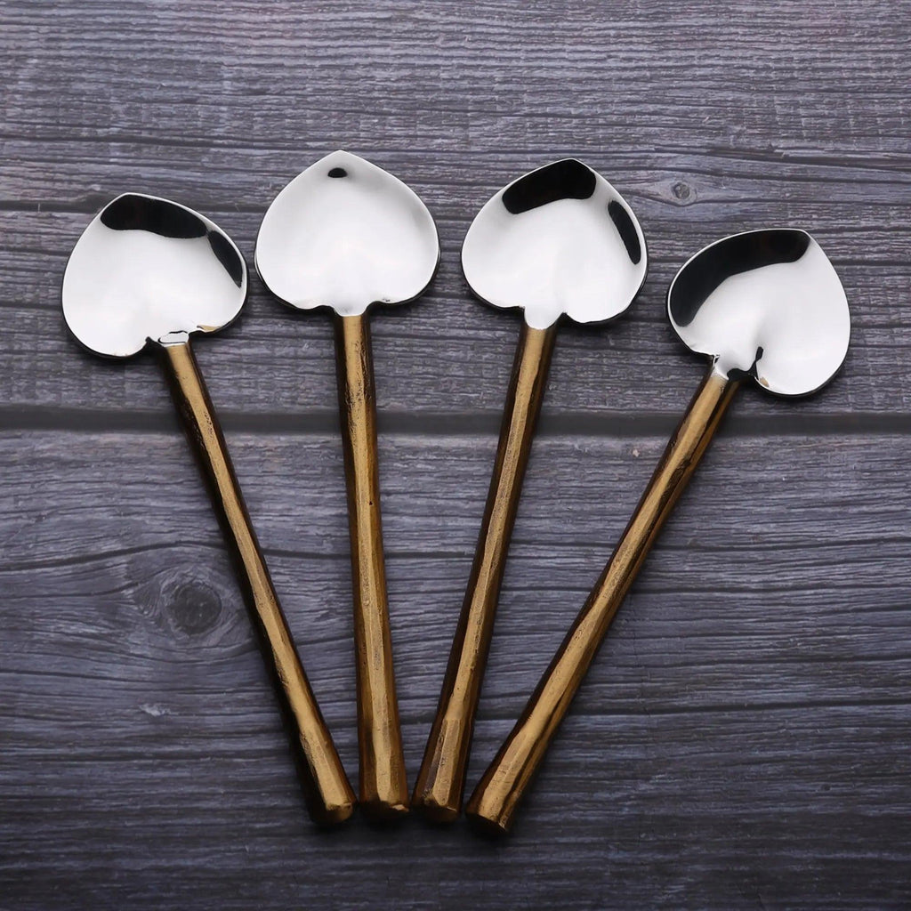 CAMELLIA HEART SPOON 4 PC. SET